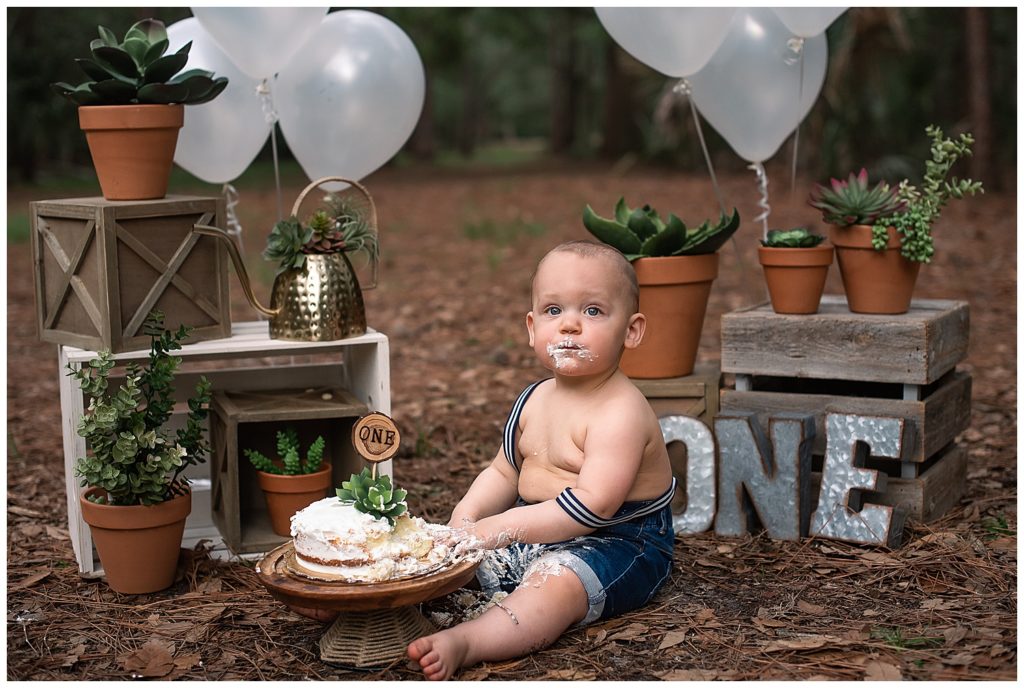 First Birthday Session, Birthday Photographer, Baby Photographer, Cake Smash Session, Outdoor Cake Smash