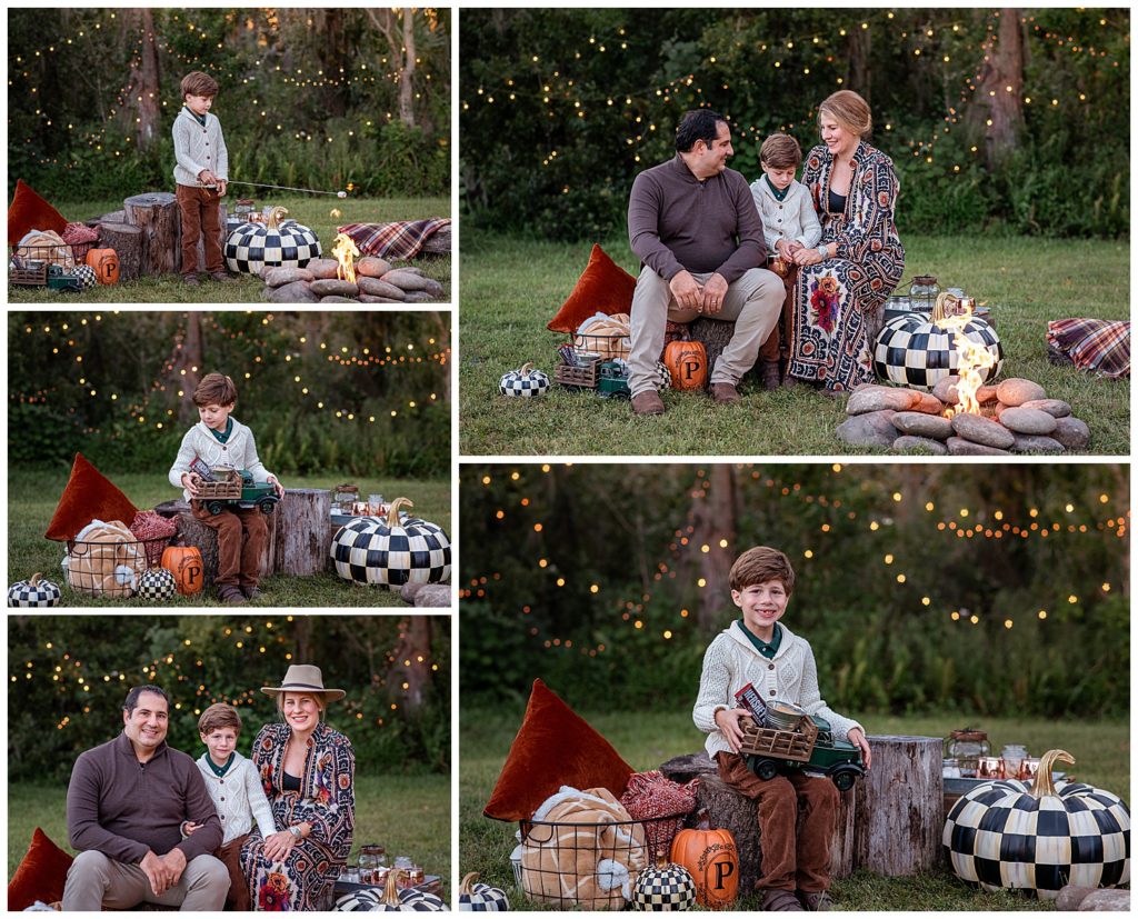 Family Sessions, Fall Sessions, Mini Session, Campfire, Smores, Fall, Family