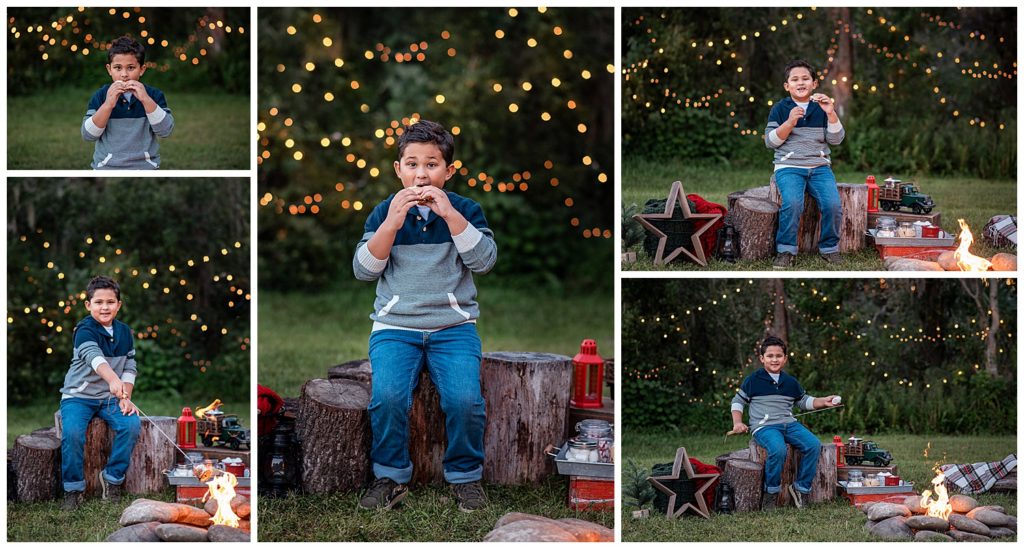 Kids, S'mores, Child Photographer, Styled Minis, Christmas Session