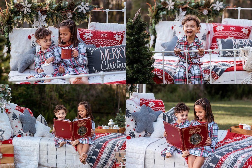 Styled Christmas Session, Christmas Minis, Milk and Cookies