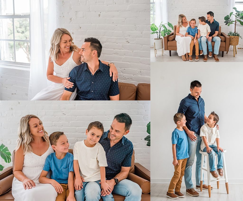 Family Photographer, White Studio, Family Session