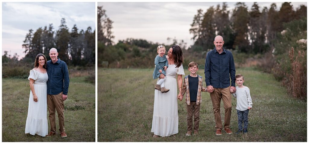 Fall Family Minis, Trinity Field, Morning Beautiful Photography