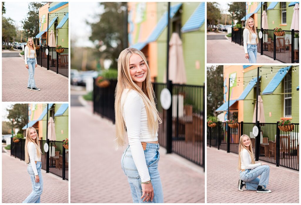 senior session, teen, high school, downtown