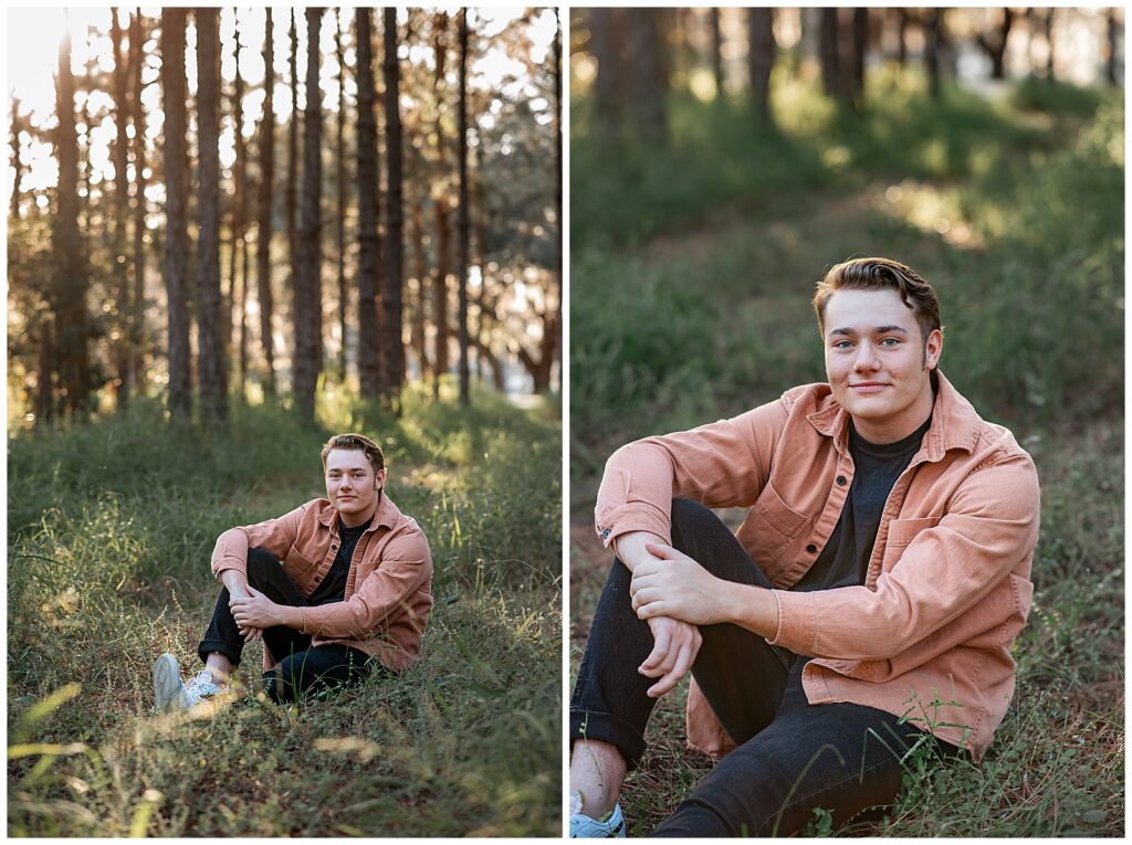 Senior Session, Sunset, Woods, Odessa