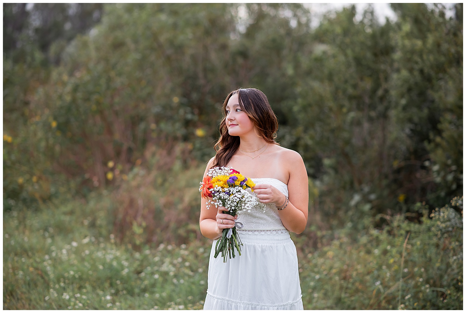 Senior Session, Flower Bouquet, Girls, Teens